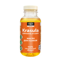 Защитный состав для бань и саун "KRASULA" масло для полков (0,25 кг)