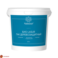 Лак лессирующий деревозащитный акриловый  Био Lasur MasterGood  Лак лессирующий деревозащитный акриловый  Био Lasur MasterGood