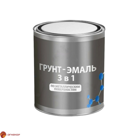 картинка Грунт-эмаль 3 в 1 (по ржавчине) магазин Огнекор являющийся официальным дистрибьютором в России  картинка Грунт-эмаль 3 в 1 (по ржавчине) от магазина Огнекор