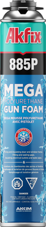 картинка Профессиональная монтажная пена зимняя Akfix 885  от магазина Огнекор