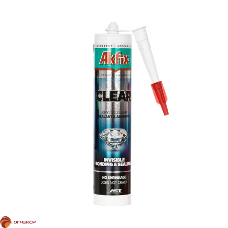 картинка Герметик прозрачный Akfix All Bond Clear МС от магазина Огнекор