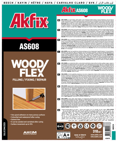 картинка Герметик для дерева и паркета Akfix AS608 от магазина Огнекор