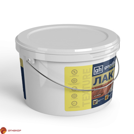 картинка Лак пропитывающий для дерева и минеральных поверхностей прозрачный полуглянцевый GOODHIM TEXTURE 100  от магазина Огнекор