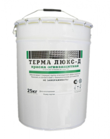 картинка ТЕРМА -огнезащитная краска для дерева (25 кг) магазин Огнекор являющийся официальным дистрибьютором в России  картинка ТЕРМА -огнезащитная краска для дерева (25 кг) от магазина Огнекор