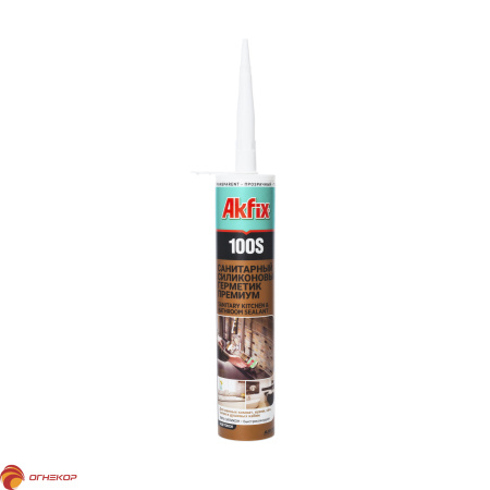 картинка Санитарный силикон Akfix 100S от магазина Огнекор