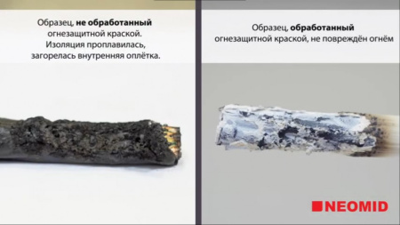 картинка ОГНЕЗАЩИТА ДЛЯ КАБЕЛЬНЫХ ЛИНИЙ Неомид (краска) от магазина Огнекор
