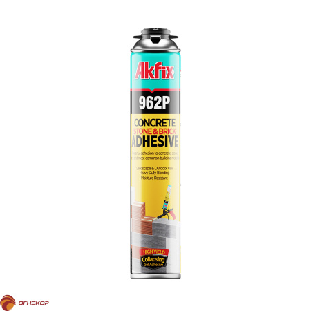 картинка Всесезонная клей - пена для кирпича и газоблока Akfix 962P от магазина Огнекор