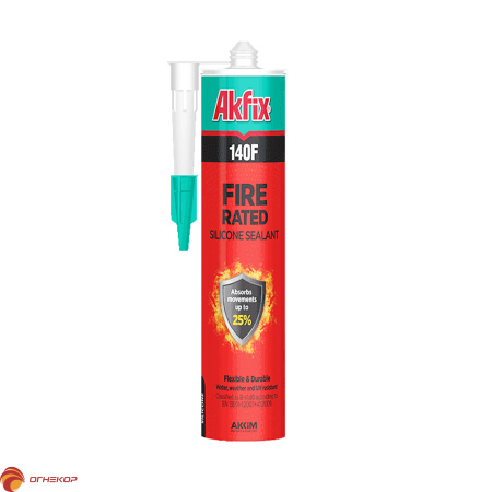 картинка Огнестойкий силиконовый герметик Akfix 140F от магазина Огнекор