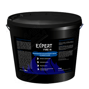 Огнезащитная вспучивающаяся краска на водной основе EXPERT FIRE-M
