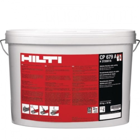 картинка Покрытие противопожарное для кабеля HILTI CP 679, (20 кг) магазин Огнекор являющийся официальным дистрибьютором в России  картинка Покрытие противопожарное для кабеля HILTI CP 679, (20 кг) от магазина Огнекор