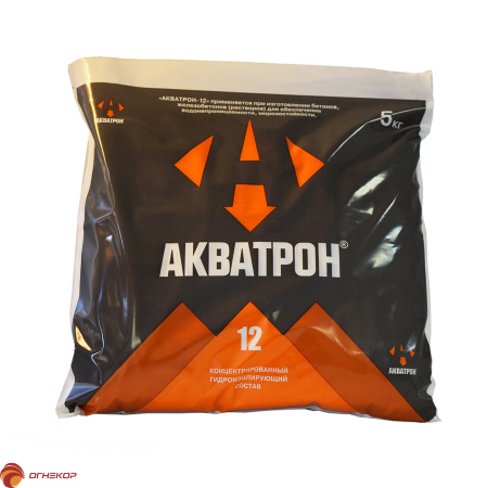 картинка Гидроизоляционная добавка к бетону, Акватрон-12 магазин Огнекор являющийся официальным дистрибьютором в России  картинка Гидроизоляционная добавка к бетону, Акватрон-12 от магазина Огнекор