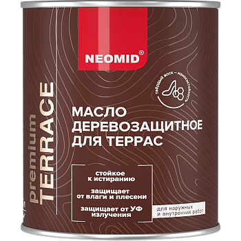 Масло деревозащитное для террас NEOMID PREMIUM TERRACE Масло деревозащитное для террас NEOMID PREMIUM TERRACE