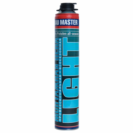 картинка Пена монтажная "BAU MASTER" LIGHT, ПРОФЕССИОНАЛЬНАЯ от магазина Огнекор